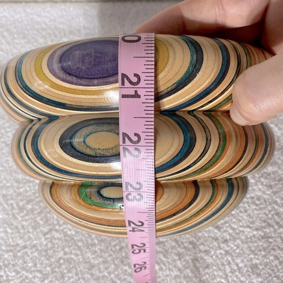 Adrian Martinus Recycled Skateboard  Wood Bowl - Picture 14 of 14